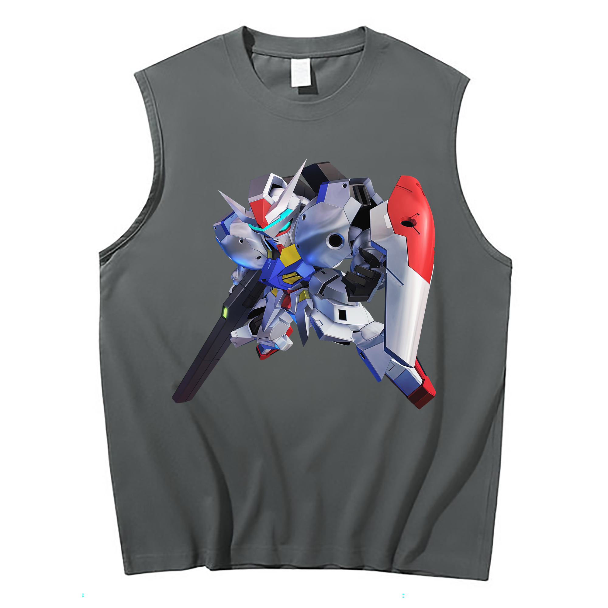 （画像用） 機動戦士ガンダム Mobile Suit Gundam コットン100％タンクトップ（フロントプリント）